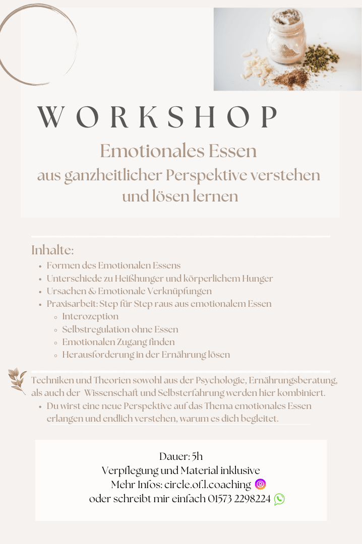 Workshop Emotionales Essen